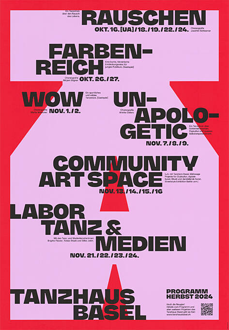 Programm Herbst 2024, Tanzhaus Basel