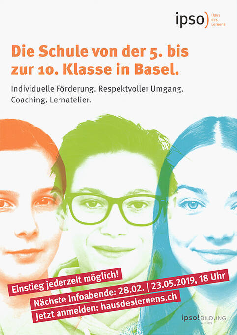 Die Schule von 5. bis zur 10. Klasse. Ipso, Haus des Lernens