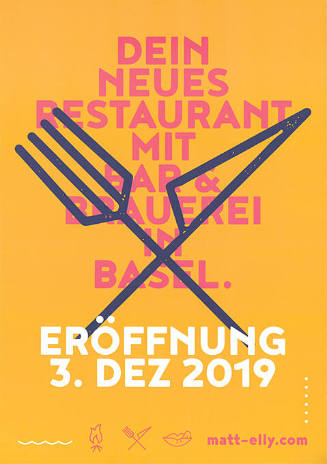 Eröffnung 3. Dez. 2019, Dein neues Restaurant mit Bar & Brauerei in Basel.