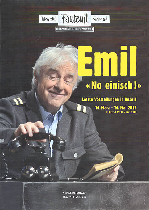 Emil, «No einisch!» Tabourettli, Theater Fauteuil