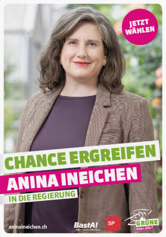 Chance ergreifen, Anina Ineichen in die Regierung