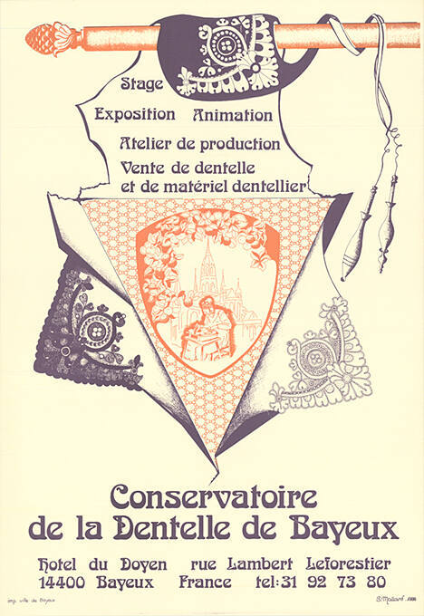 Stage, Exposition, Animation, Atelier de production, Vente de dentelle et de matériel dentellier, Hôtel du Doyen