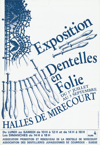 Exposition Dentelles en Folie, Halles de Mirecourt