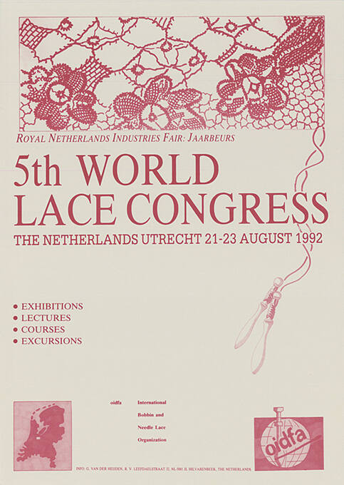 5th World Lace Congress, Utrecht