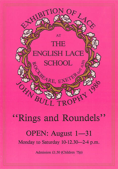 “Rings and Roundels”, Exhibition of Lace, at the english lace school