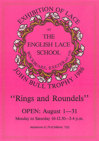 “Rings and Roundels”, Exhibition of Lace, at the english lace school