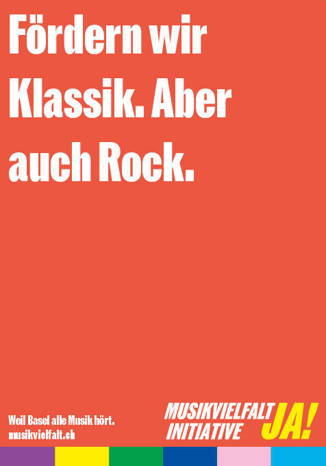 Fördern wir Klassik. Aber auch Rock. Musikvielfalt Initiative Ja!