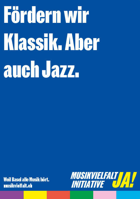 Fördern wir Klassik. Aber auch Jazz. Musikvielfalt Initiative Ja!