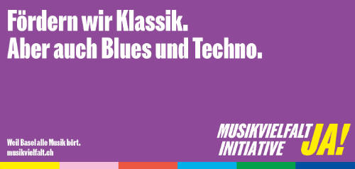 Fördern wir Klassik. Aber auch Blues und Techno. Musikvielfalt Initiative Ja!