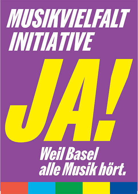 Musikvielfalt Initiative Ja! Weil Basel alle Musik hört.