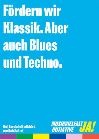 Fördern wir Klassik. Aber auch Blues und Techno. Musikvielfalt Initiative Ja!