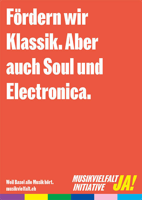 Fördern wir Klassik. Aber auch Soul und Electronica. Musikvielfalt Initiative Ja!