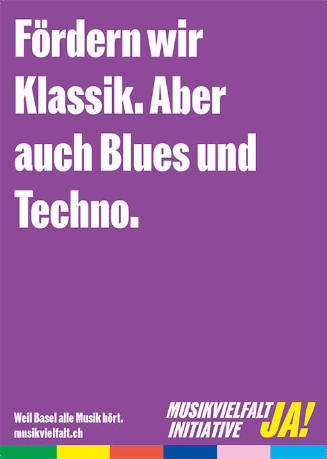 Fördern wir Klassik. Aber auch Blues und Techno. Musikvielfalt Initiative Ja!