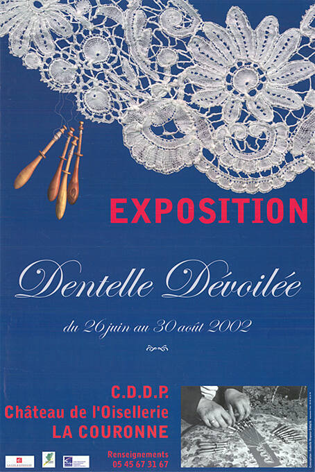 Exposition Dentelle Dévoilée, Château de l’Oisellerie, La Couronne