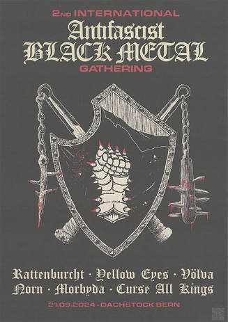 2nd International Antifascist Black Metal Gathering, Rattenburcht, […], Dachstock Bern