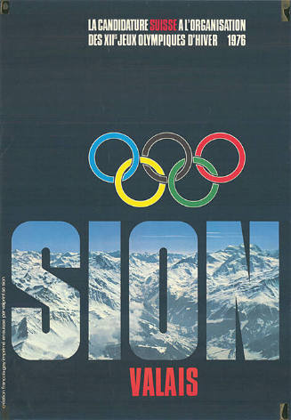 Sion, Valais, La candidature Suisse à l’organisation des XIIes Jeux Olympiques d’hiver 1976