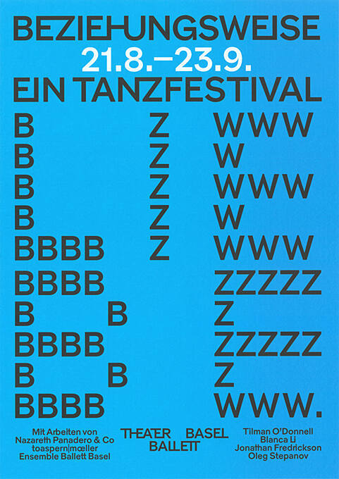 Beziehungsweise, Ein Tanzfestival, Theater Basel