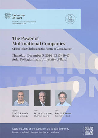 The Power of Multinational Companies, Kollegienhaus, University of Basel