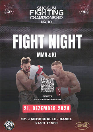 Fight Night, MMA & K1, St. Jakobshalle Basel