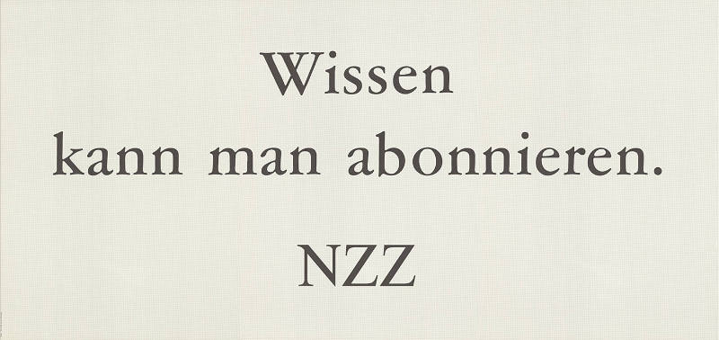 Wissen kann man abonnieren. NZZ