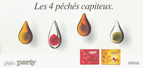 Les 4 péchés capiteux. Cailler party, Nestlé