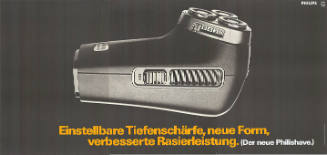 Einstellbare Tiefenschärfe, neue Form, verbesserte Rasierleistung. (Der neue Philishave.)