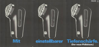 Mit einstellbarer Tiefenschärfe. (Der neue Philishave.)