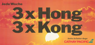 Jede Woche 3 x Hong 3 x Kong, Cathay Pacific