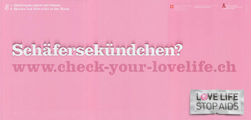 Schäfersekündchen? Love Life, Stop AIDS