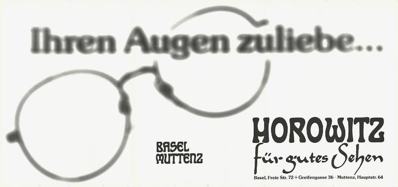 Ihren Augen zuliebe…, Horowitz