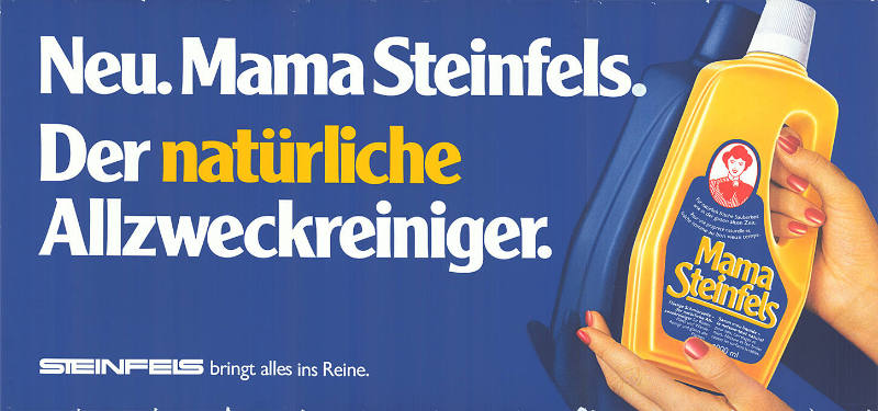 Neu. Mama Steinfels. Der natürliche Allzweckreiniger