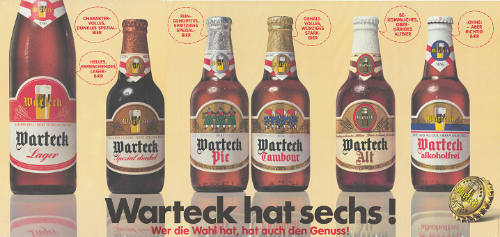 Warteck hat sechs!