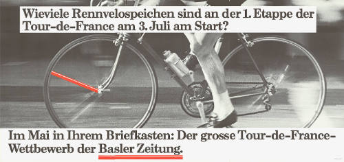 Wieviel Rennvelospeichen sind an der 1. Etappe der Tour-de-France […], Basler Zeitung.