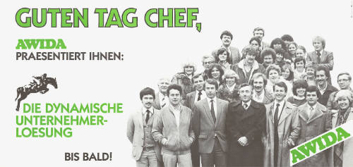 Guten Tag Chef, Awida praesentiert Ihnen: Die dynamische Unternehmerloesung