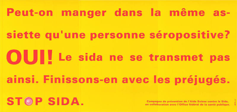 Peut-on manger dans […], Stop SIDA