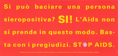 Si può baciare […], Stop AIDS