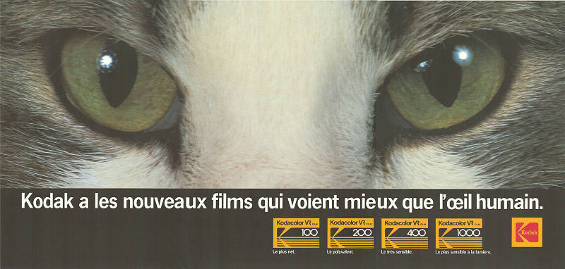 Kodak a les nouveaux films qui voient mieux que l’œil humain.
