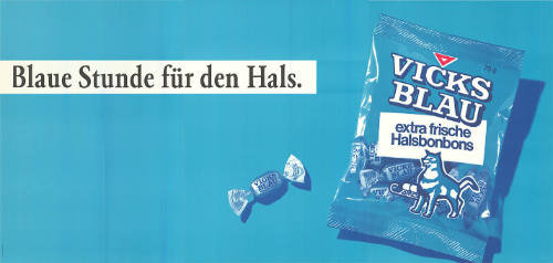 Blaue Stunde für den Hals. Vicks Blau