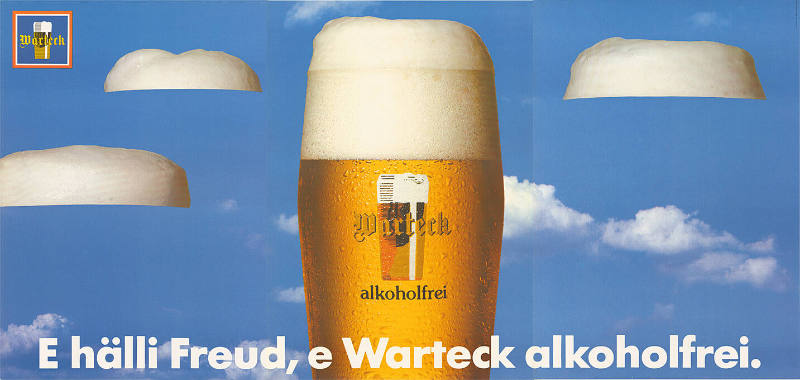 E hälli Freud, e Warteck alkoholfrei.