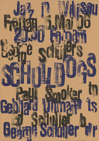 Jazz in Willisau, George Schullers Schulldogs, Paul Smoiker, Gebhard Ullmann, Ed Schuller, George Schuller
