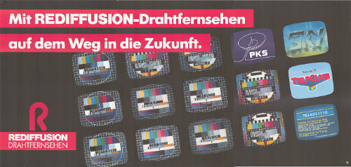 Mit Rediffusion-Drahtfernsehen auf dem Weg in die Zukunft. Rediffusion