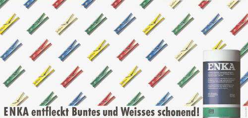 Enka entfleckt Buntes und Weisses schonend!