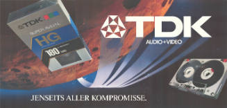 TDK, Audio + Video, Jenseits aller Kompromisse.