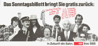 Das Sonntagsbillet bringt Sie gratis zurück: In Zukunft die Bahn. Ihre SBB