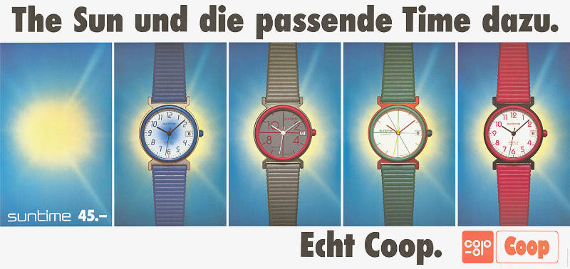 The Sun und die passende Time dazu. Echt Coop