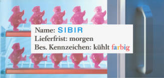 Name: Sibir, Lieferfrist: morgen, Bes. Kennzeichen: kühlt farbig