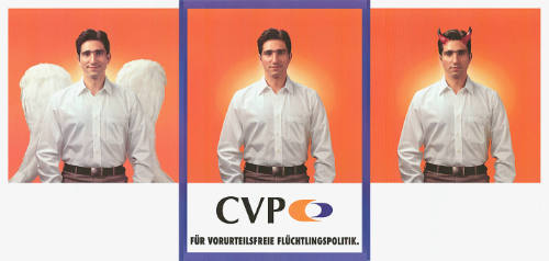CVP, Für vorurteilsfreie Flüchtlingspolitik.