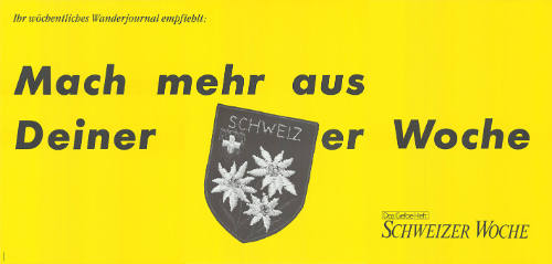 Mach mehr aus Deiner Schweizer Woche, Das Gelbe Heft, Schweizer Woche