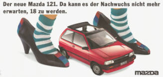 Der neue Mazda 1221. Da kann es der Nachwuchs nicht mehr erwarten, 18 zu werden.