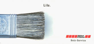 Lila. Beiz-Service, Möbel Pfister